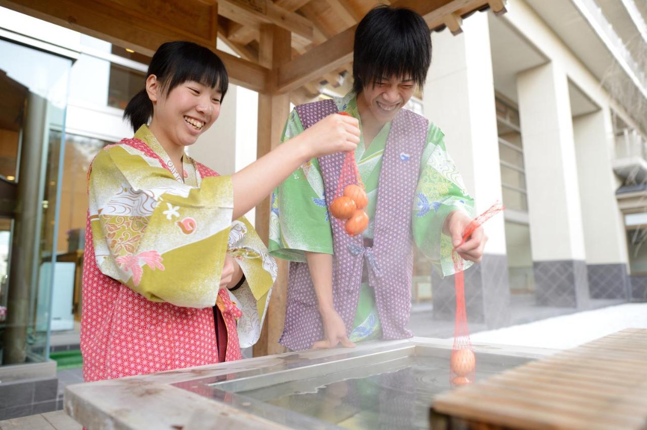 Hotel Iizaka Onsen Surikamitei Ohtori Fukushima  Zewnętrze zdjęcie